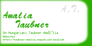 amalia taubner business card